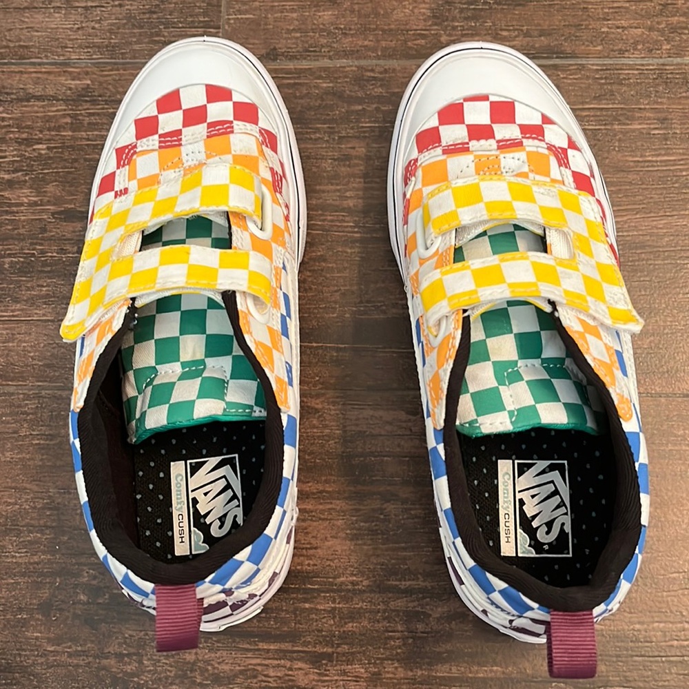 Rainbow kids vans shoes